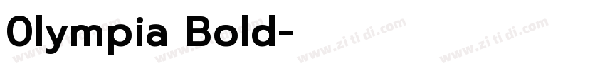 0lympia Bold字体转换